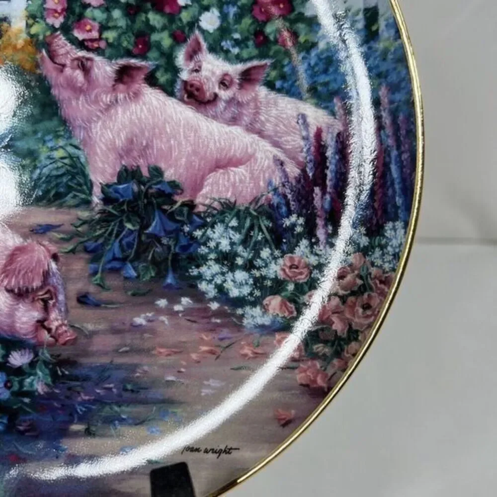 Danbury Mint, Pigs in Bloom,‎ Joan Wright, 